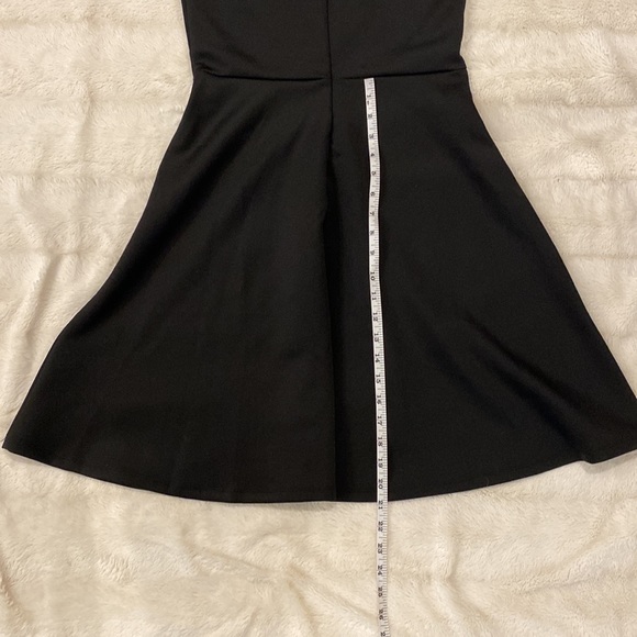 Dex Black Dress with Floral Embroidered Detail | Size Small - Picture 8 of 9